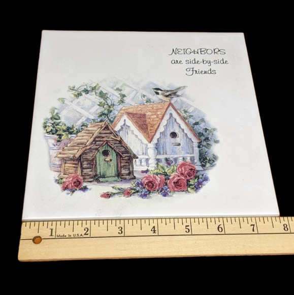 Neighbors are side by side friends Tile Decoration - Picture 4 of 5